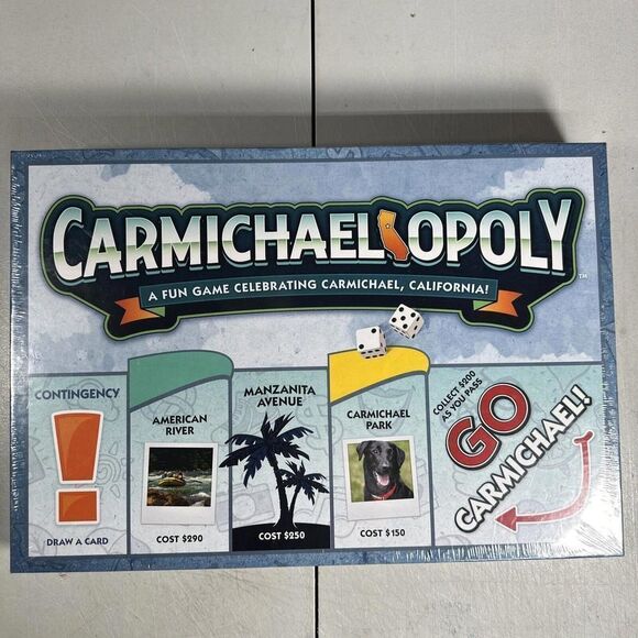 Carmichael-Opoly Monopoly | Carmichael, California Monopoly Game For The Family - Picture 1 of 4
